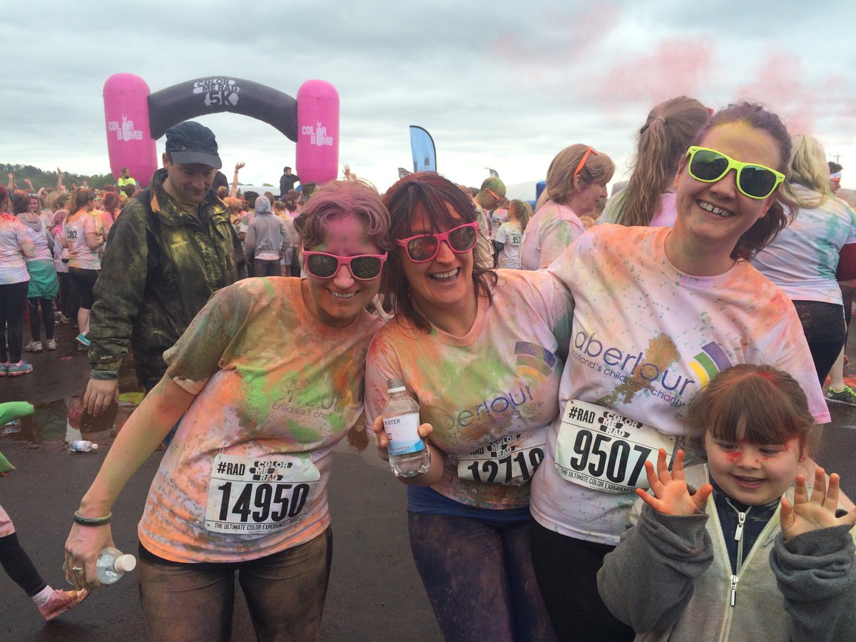 AberlourCCT's tweet image. Add a dash of colour to your life - sign up today @ColorMeRadUK . For more information go to aberlour.org.uk/events
