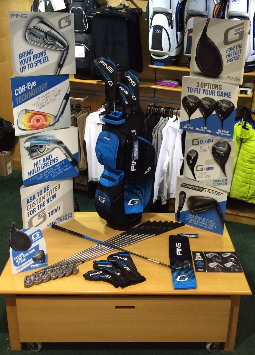 MoortownProShop's tweet photo. New @PINGTourEurope G Series range now available for fittings #GSeries #GC2 https://t.co/6zwb2qOG11