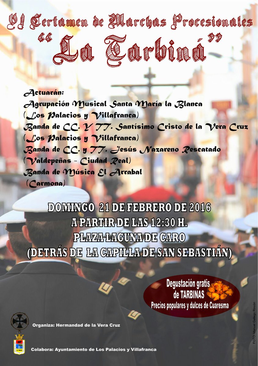 HdadVeraCruzLP's tweet photo. El próximo domingo tendrá lugar el VI Certamen de marchas "la Tarbiná" en la Laguna de Caro. Te esperamos, no faltes https://t.co/BtNUIFlqfN