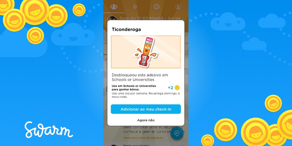 NilsonEstilo's tweet photo. Eu acabei de desbloquear o adesivo Ticonderoga no @Swarmapp!
https://t.co/Y9V2Ur1NDN https://t.co/Pw16FaHnM0
