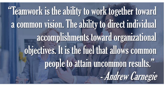anthonyetuggle's tweet photo. Teamwork is the fuel that allows us to attain uncommon results. #Teamwork #TuggleNation https://t.co/DuO2SwnG6y