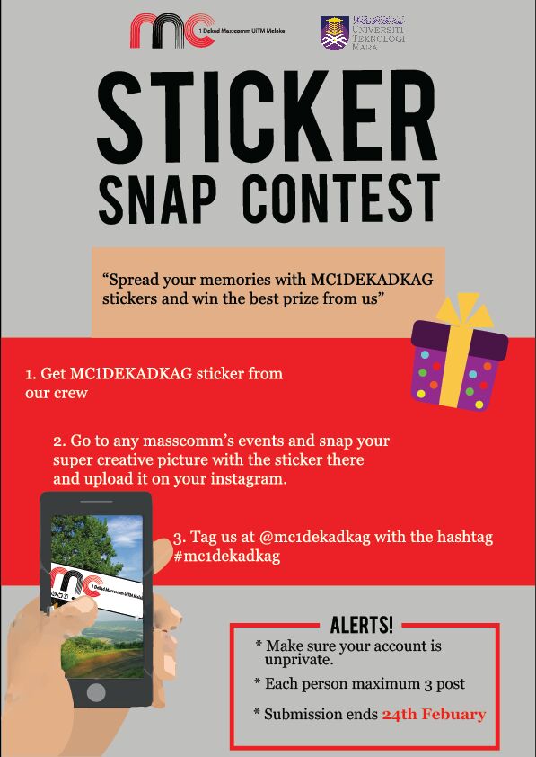mc1dekadkag's tweet photo. Jom serlahkan kreativiti anda dengan menyertai contest dgn hanya menggunakan sticker ini.
Hadiah menarik anda 🎁✨ https://t.co/ZLcQsI5s6E