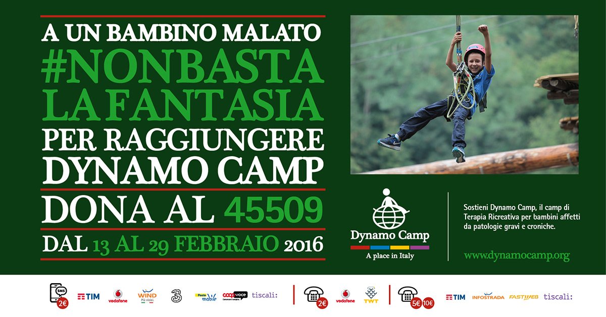 DjChiamaItalia's tweet photo. Per chi volesse donare non solo tramite l'sms al #45509 può andare nel sito di @DynamoCamp! 
https://t.co/Qw7YOhFtew https://t.co/V8Q3NyIcMl