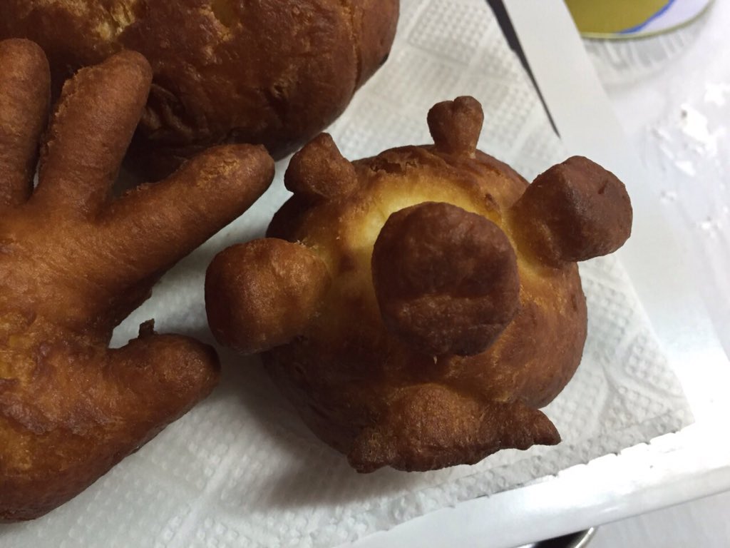 アンパンマンのドーナツを作ろうとしたら世にもおぞましいモノが出来上がったｗｗｗｗ えのげ