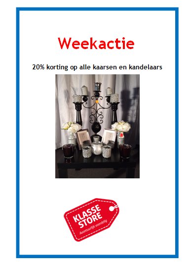 klassestore299's tweet photo. Nieuwe weekactie! Geldig  van 16 t/m 20 februari. https://t.co/FyZMpC2N0n