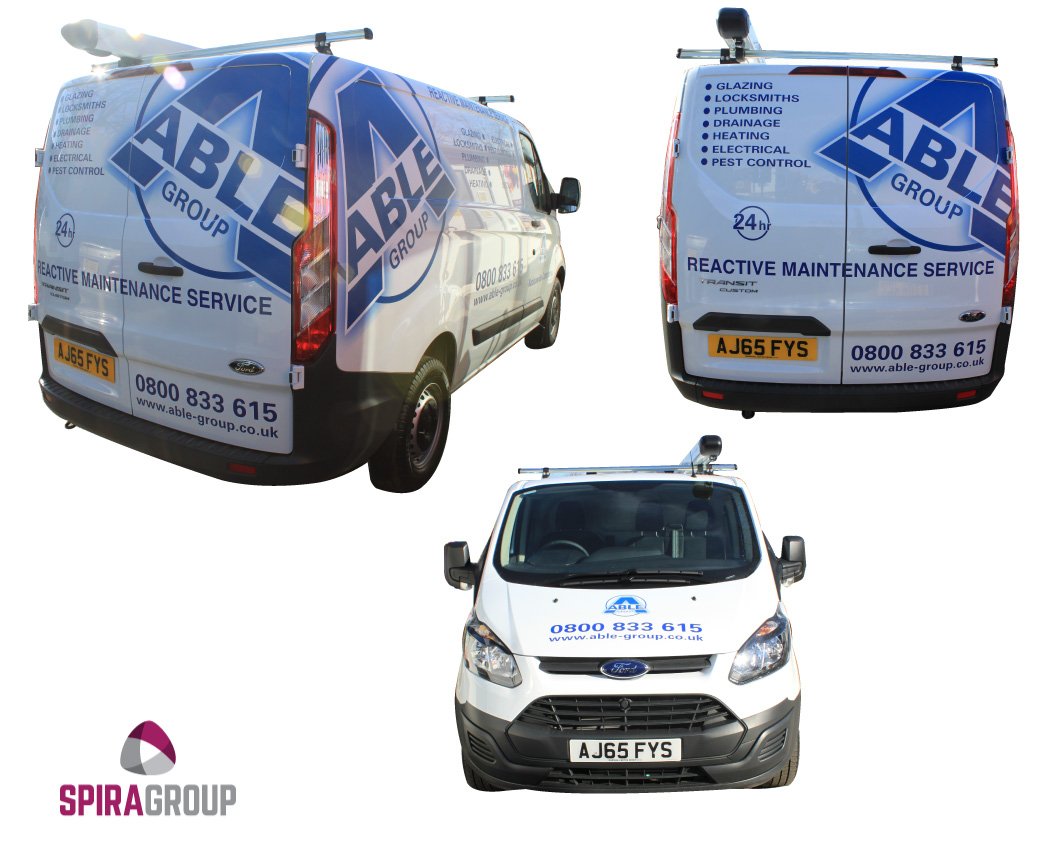 Spirasigns's tweet photo. Yet another one ready to join the fleet! #vehiclegraphics #earlybirds #ablegroup #signwrite #advertisement https://t.co/iDLvRfsyiD