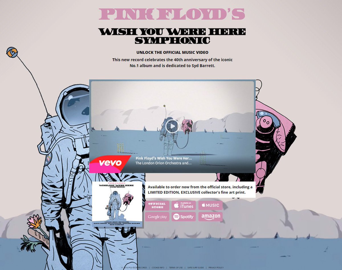 It's unlocked! Head over to po.st/UnlockFloyd to watch the full music video first! #WishYouWereHere #PinkFloyd