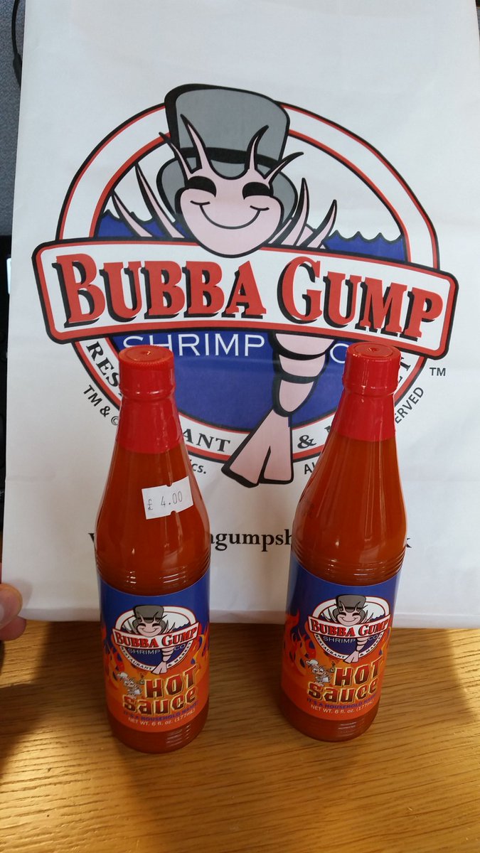 mr_broon's tweet photo. Thank you for the special drop off @LisaAtkin5 #dickering #Happydays #bubbagumpco #hotsauce @BubbaGumpCo https://t.co/iYKvQHRjqA