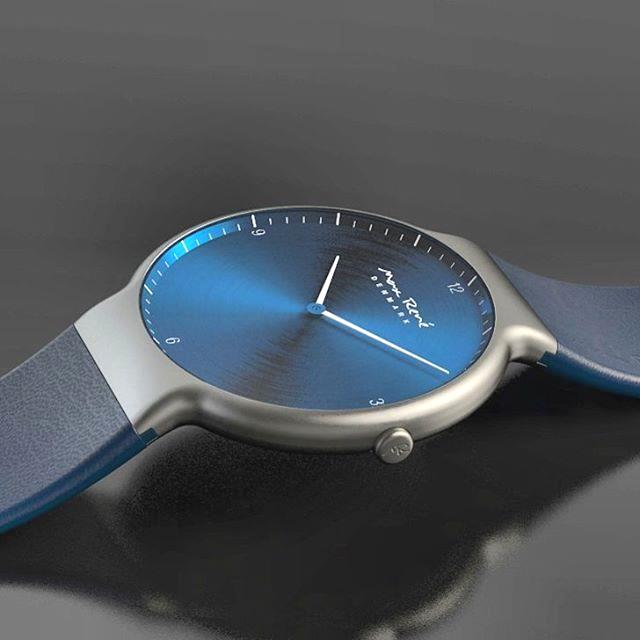 bitcoinzz247's tweet photo. MR010: Grey Titanium w. Blue Leather Strap & Matching Dial ⌚💙 #danishdesign #dailywatch #maxrenewatches #maxrene #wa https://t.co/CCvwBwKUeM
