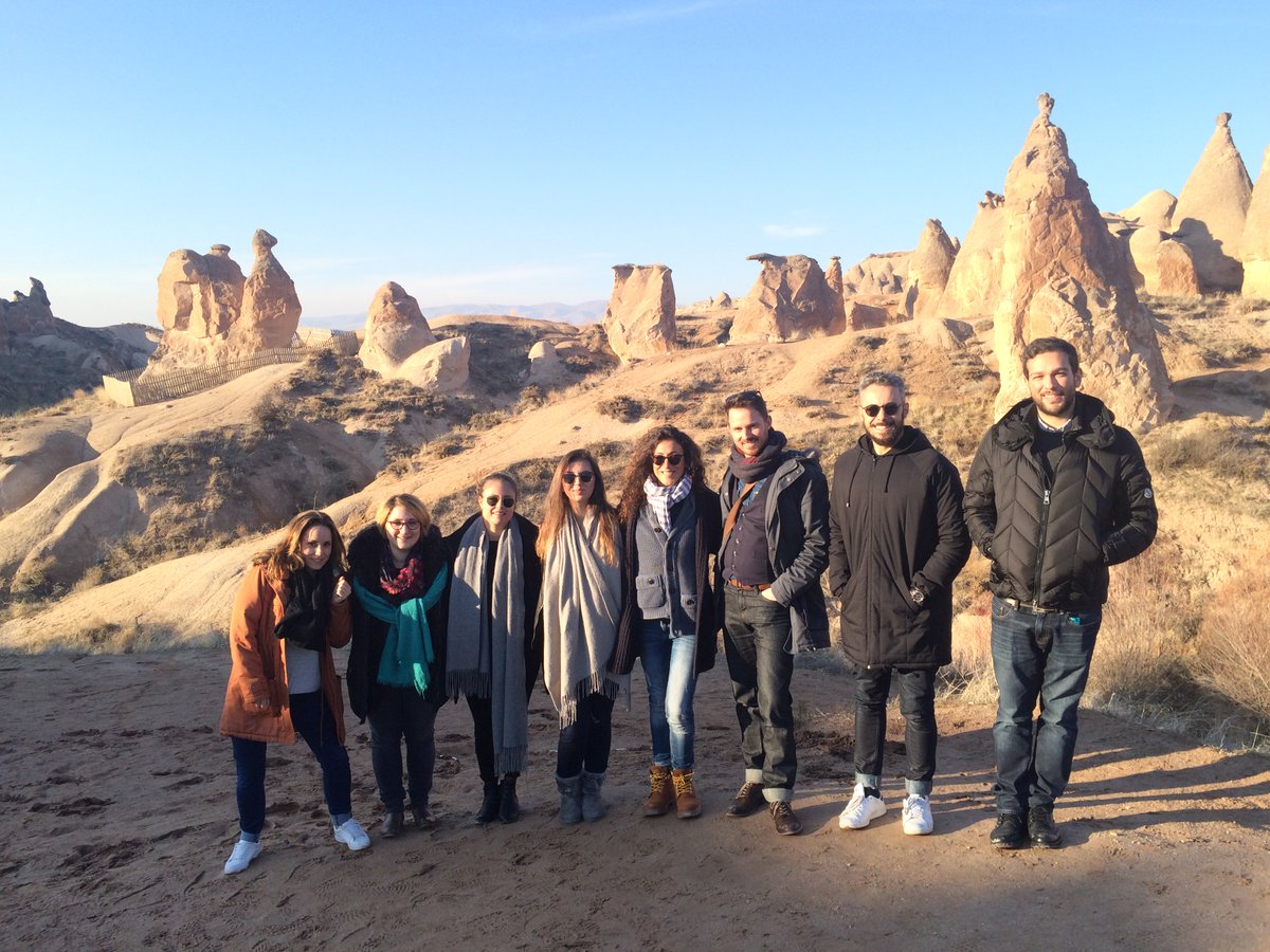 DenimAcademy's tweet photo. BONOBO &amp; BESTSELLER enjoying the #academy plus a magical tour to the fairy chimneys of #Capadoccia https://t.co/n1l5Hyvuga