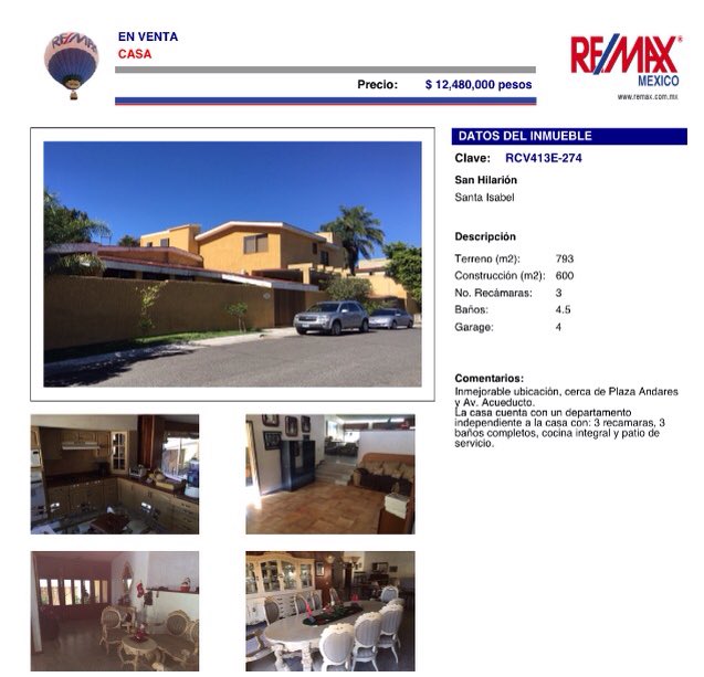PuntoAlmex's tweet photo. Residencia con un departamento independiente en Sta Isabel 12'480,000 @_EnGdl @ENZAPOPAN__ 
15-92-82-97 https://t.co/OOm7OxdMG8