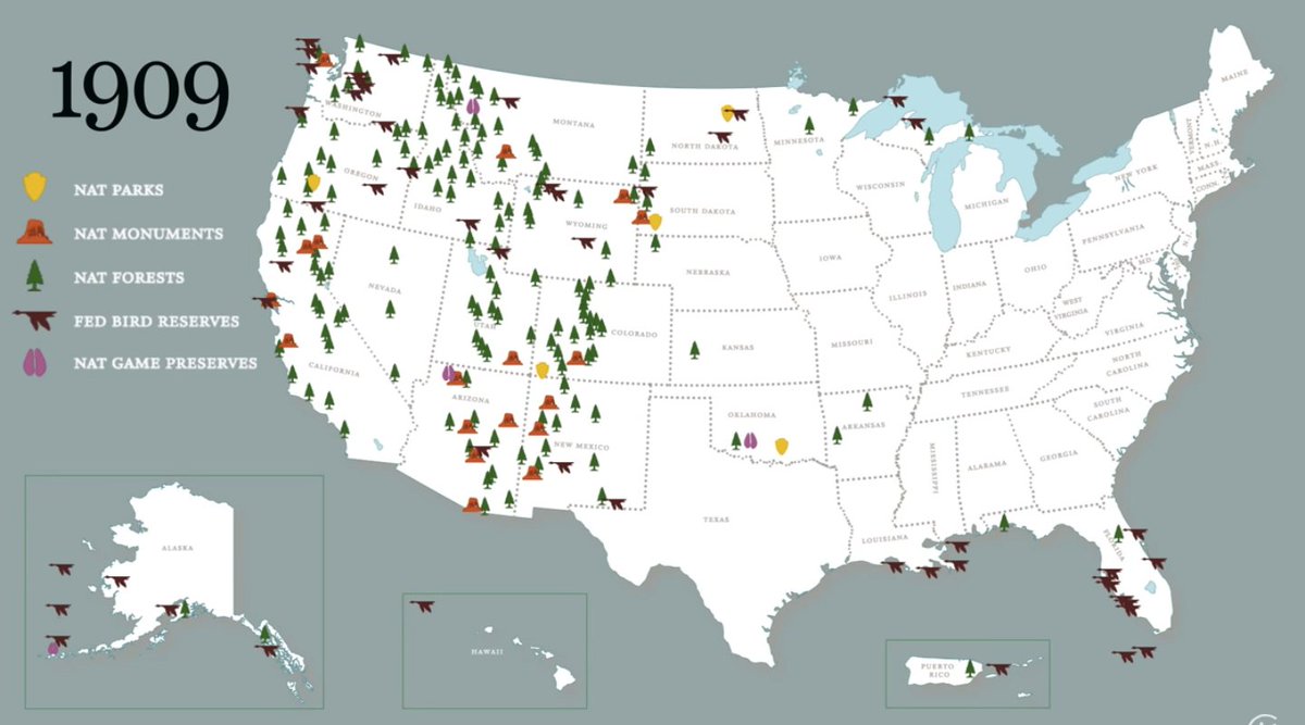#PresidentsDay Fact: Theodore Roosevelt launched programs that protected 230 million acres. trib.al/vnjFNch
