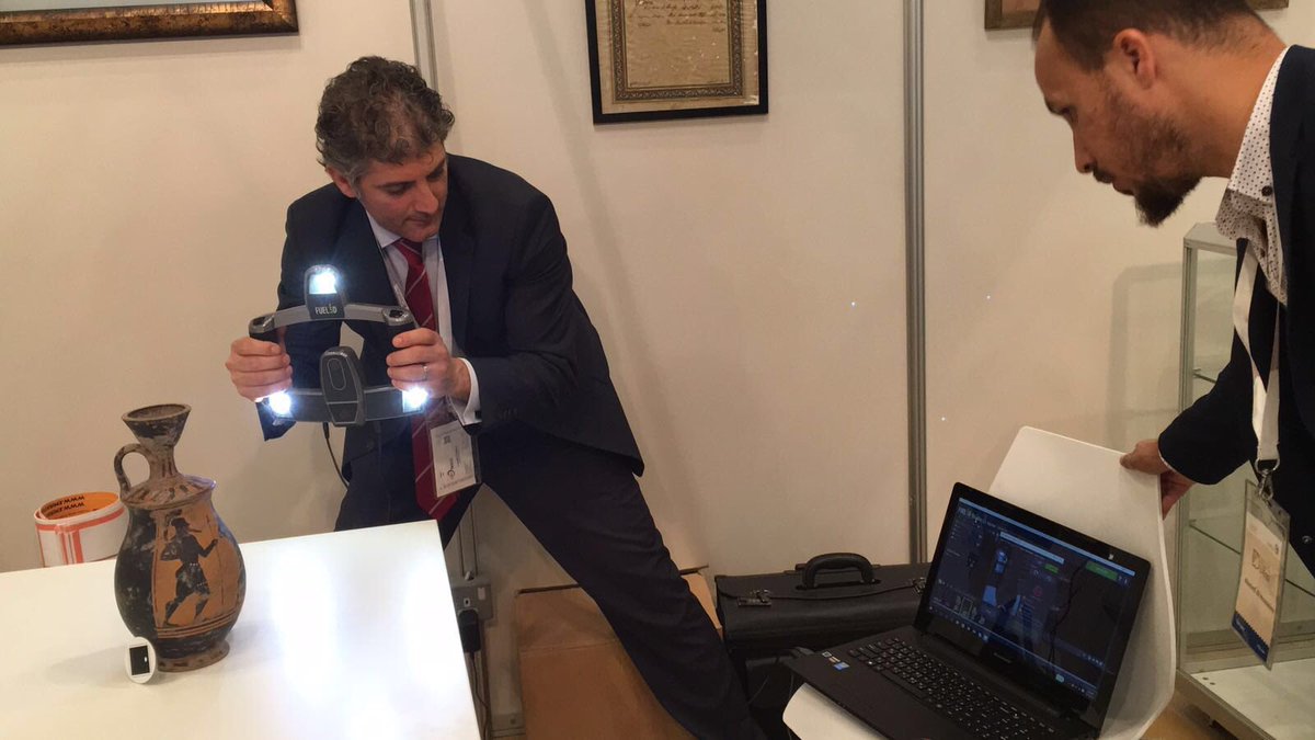 Live demonstration of #artifacts captured in #3D with Our newly launched Fuel 3D at #DWTC #exhibition #Dubai #Mena3D