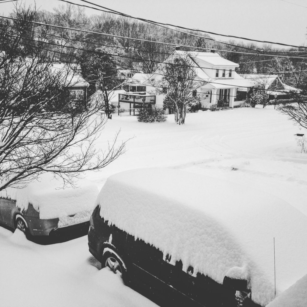 Beautiful view of #snow in #Roanoke