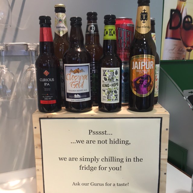 majesticbangor's tweet photo. Don't forget that our beer range is pretty fantastic too! #opentotry #beer #happymonday #welovebeer #freetasting https://t.co/FjnBMv9o39
