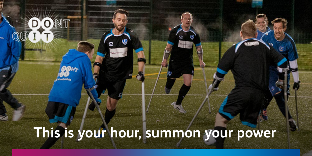 RichardJbiggs's tweet photo. Later this week we’ll be looking at what it takes to be part of an amputee football team #DontQuitDoIt https://t.co/sSiRKjyiXT