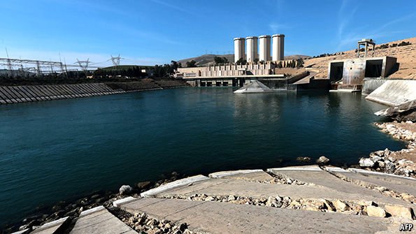 TheEconomist's tweet photo. American military engineers are worried about Mosul dam 
https://t.co/72dqeLh8mh https://t.co/juM0ibSHB9