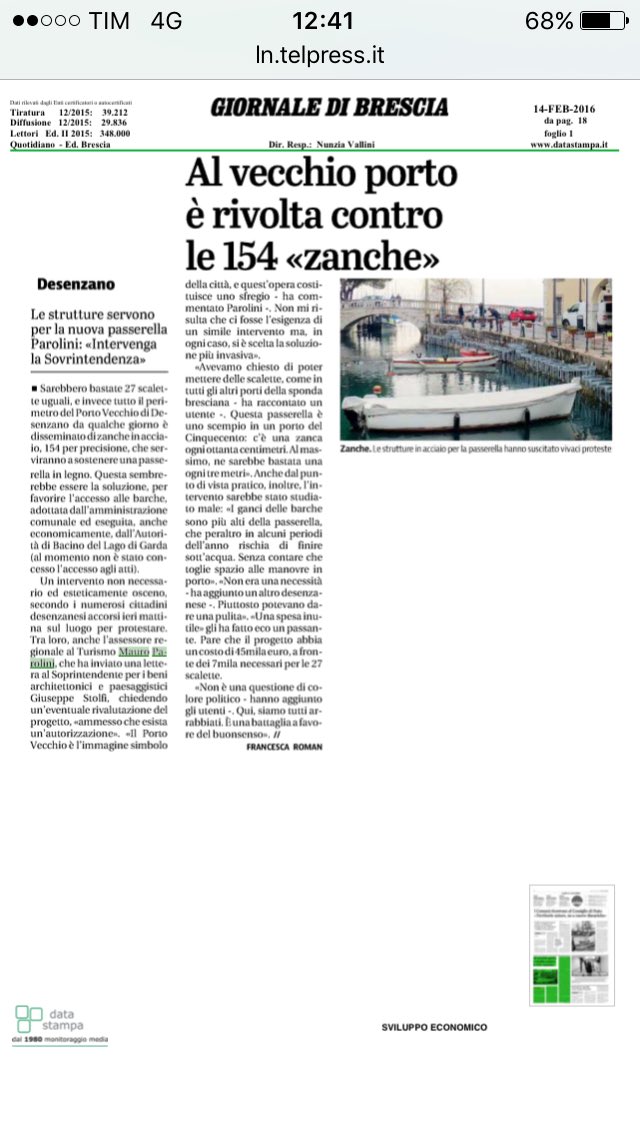 #Desenzano, no allo sfregio su #portovecchio: intervenga Soprintendenza #inLombardia <a href="/NcdGiovaniBs/">Giovani NCD Brescia</a>