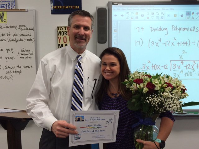 Congratulations to the 2015-16 Teacher of the Year for Taylor High School, Marci Radke!!
#taylorpride247