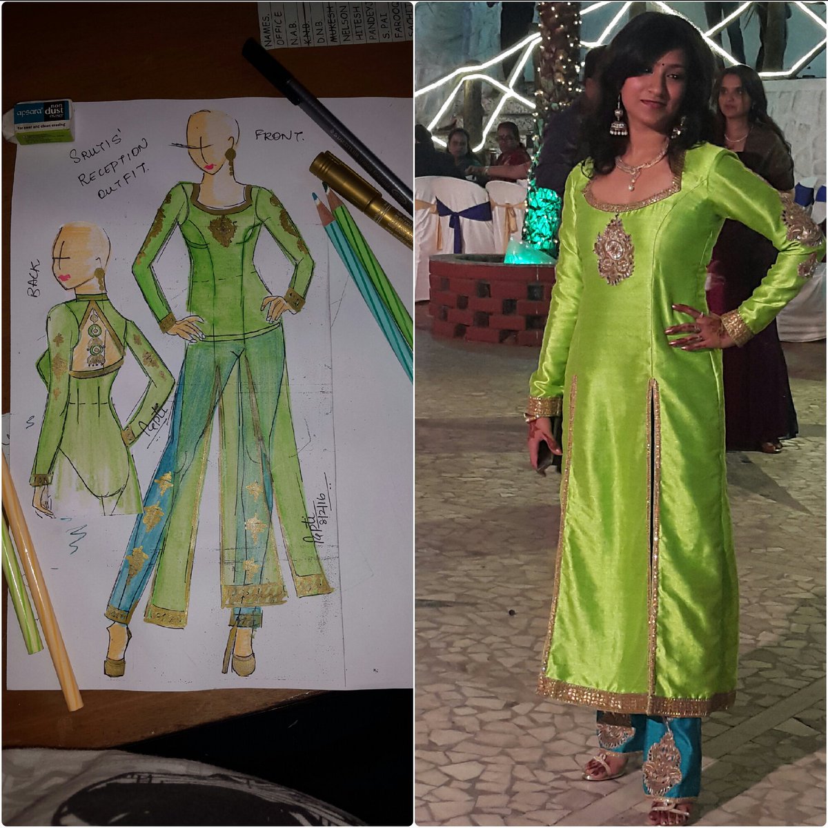 DiptiBharwani's tweet image. Best friend  Happy Client
#sisterofthegroom #fromsketchtodesign @DiptiBharwani #designerme 
Love u Sruti Sukumaran