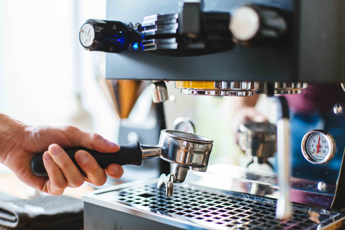 LaMarzoccoHome's tweet photo. We're at #TED2016 this week teaching #TEDsters to make espresso! Drop by the #ExperienceBar to try your hand at it. https://t.co/qZv9oqeTxh