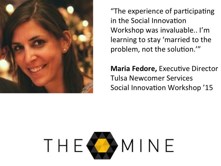 Maria Fedore &amp; how the Social Innovation Workshop impacted her vision of refugee education bit.ly/1TlWVYl