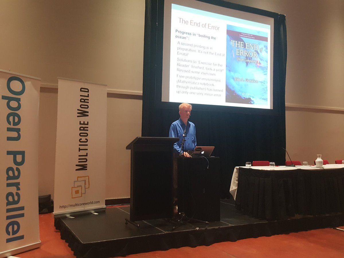 MulticoreWorld's tweet image. Update on The #End_of_Error John Gustafson #multicoreworld