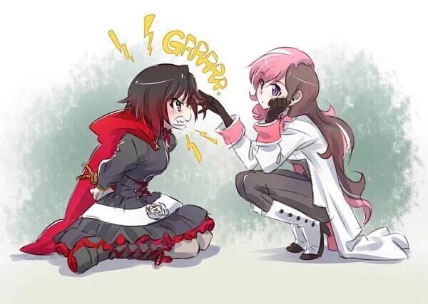 FunSizeNeo's tweet image. Neo sat there as she captured Ruby and blinks wondering why she is so mad. "...."