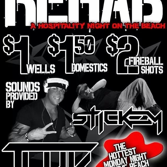 Monday night rehab tonight!!! #itsonlymonday #$1drinks #springbreak2016 #Cjsontheisland
