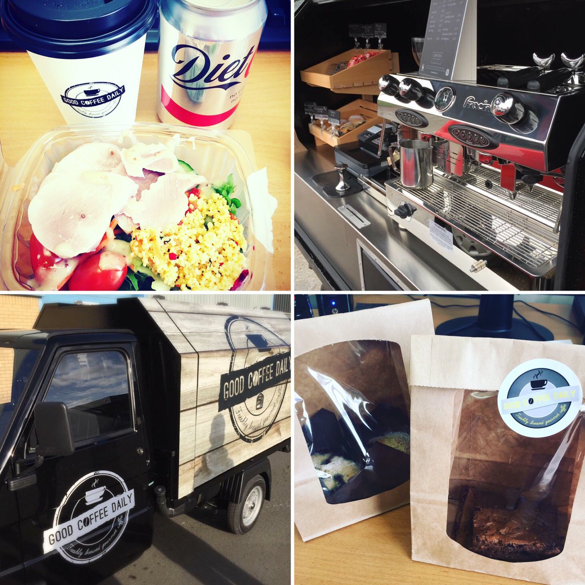 Watsontrainings's tweet photo. #Harrogates new gem @GCD_mobile at OakwoodParkBC 2day #lushfood #amazingcoffee great prices #brownies #perfectlunch https://t.co/oRGT6eHKWc