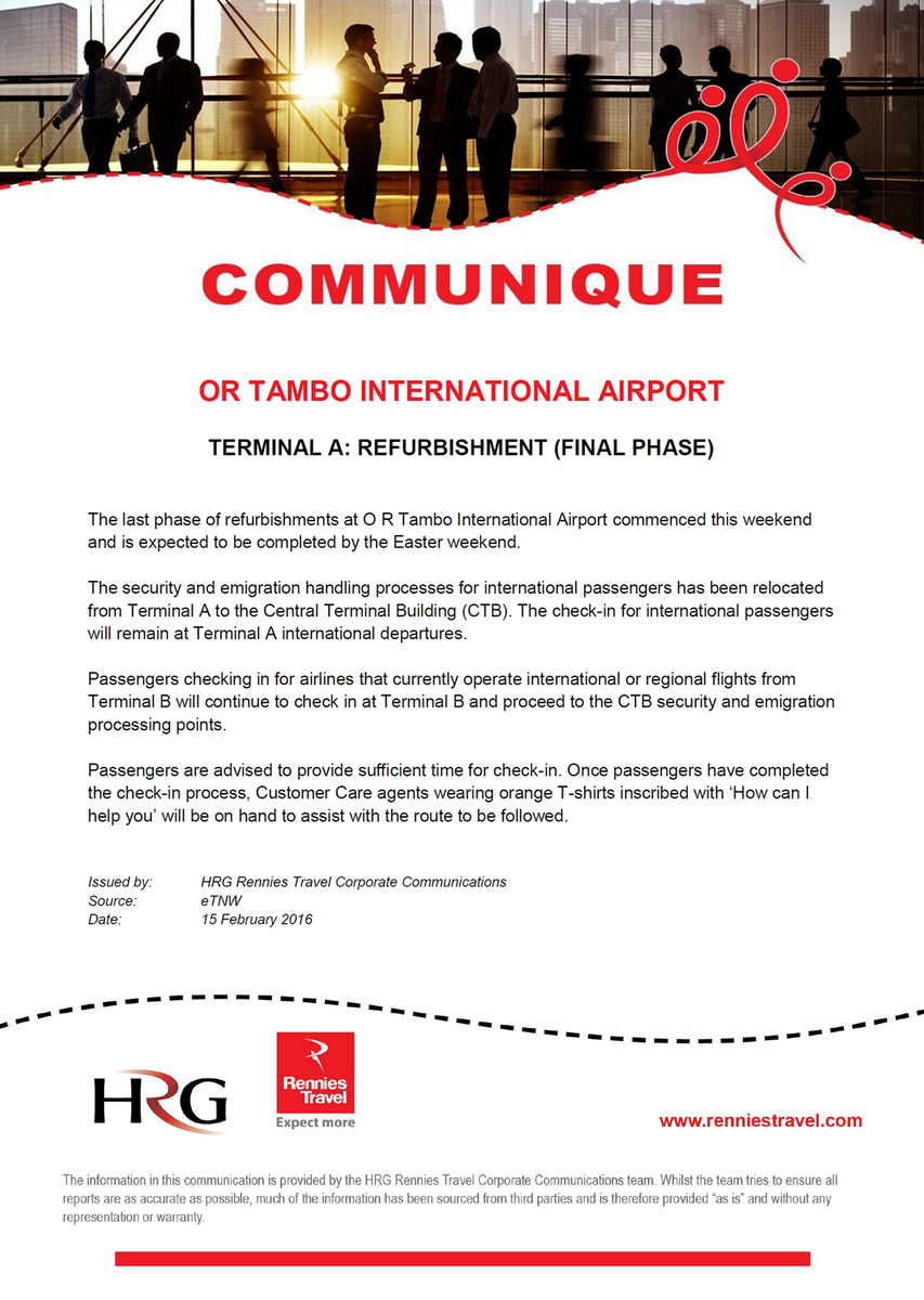 RenniesBCDZA's tweet photo. #TravelCommuniques
O R TAMBO INTERNATIONAL AIRPORT 
Transit Visas
Machine Readable Travel Documents https://t.co/xNf88EqBLJ