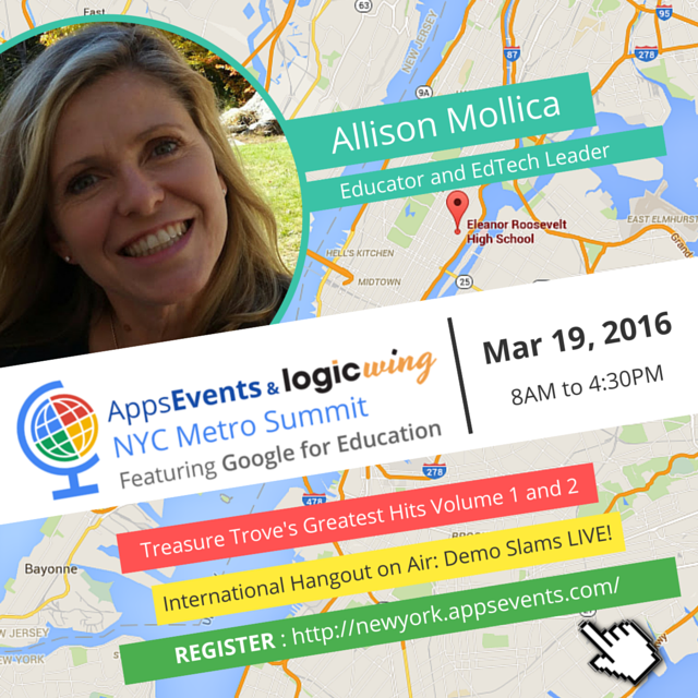 appseducom's tweet photo. Join @logicwing & us 4 the NYC Metro Summit! https://t.co/xqdzSrguzz #nyed #NYTechEd #GoogleEdu #GAFEchat @AMollica https://t.co/3sS5Tue0AU