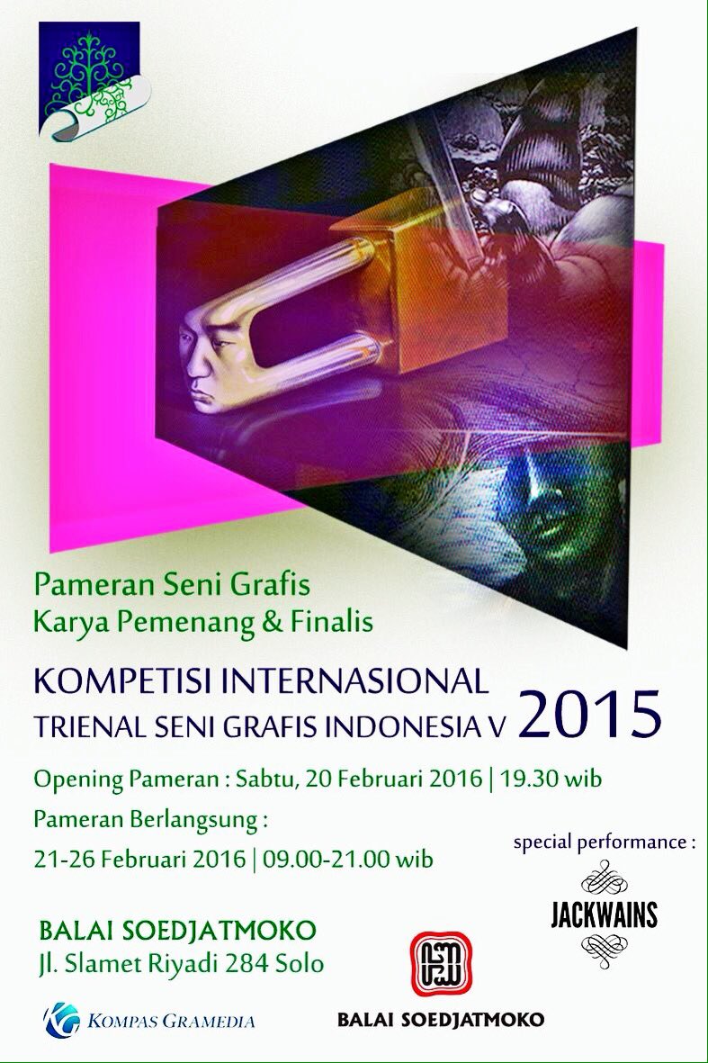 JogjaUpdate's tweet photo. #jogja @aryaniwahyu: 20-26/2/16 Pameran Seni Grafis,Trienal Grafis Indonesia V 2015 di Balai Soedjatmoko #Solo https://t.co/9pZ4pG0TBH