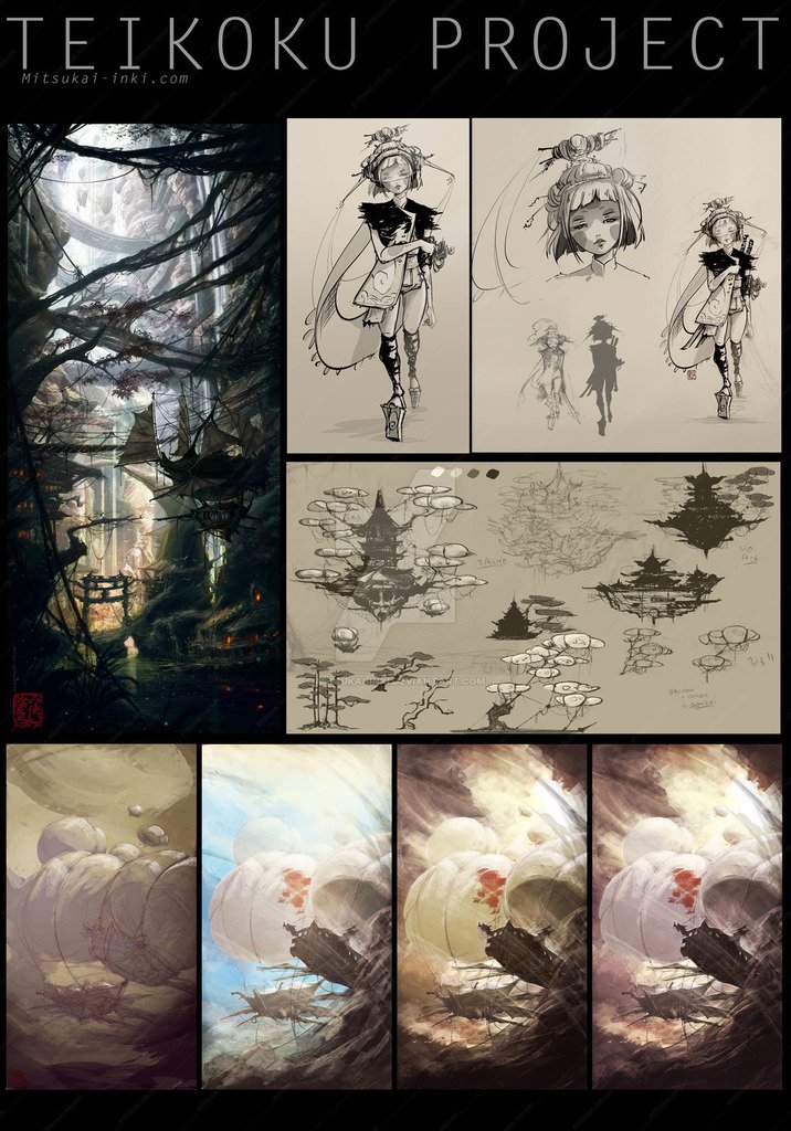 mitsukai-inki:

  TEIKOKU Project: CloseUp Research (WIP) by Mitsukai-inki 