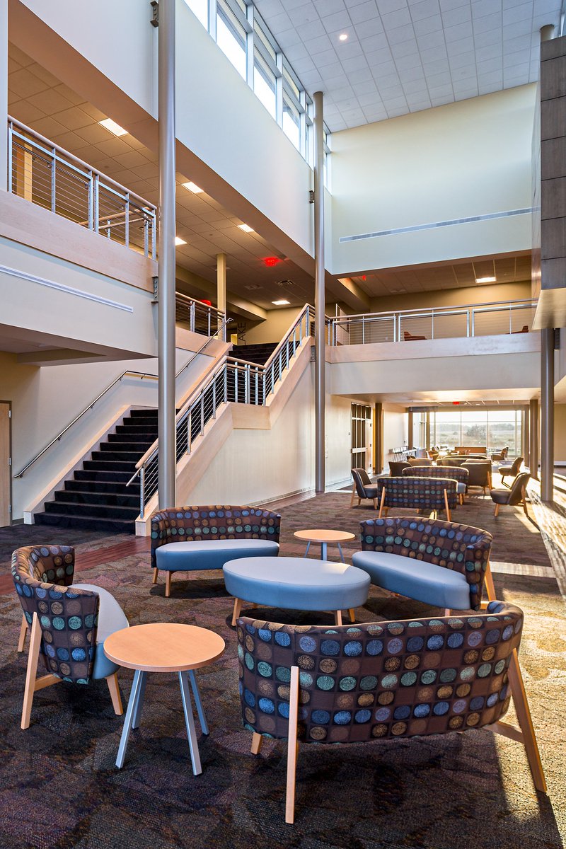 DuetMilwaukee's tweet photo. Incredible install at #FVHO from @DuetGreenBay showcasing @KItweets #arissa lounge #healthcare @MironConstruct https://t.co/yxy1yJhPe3