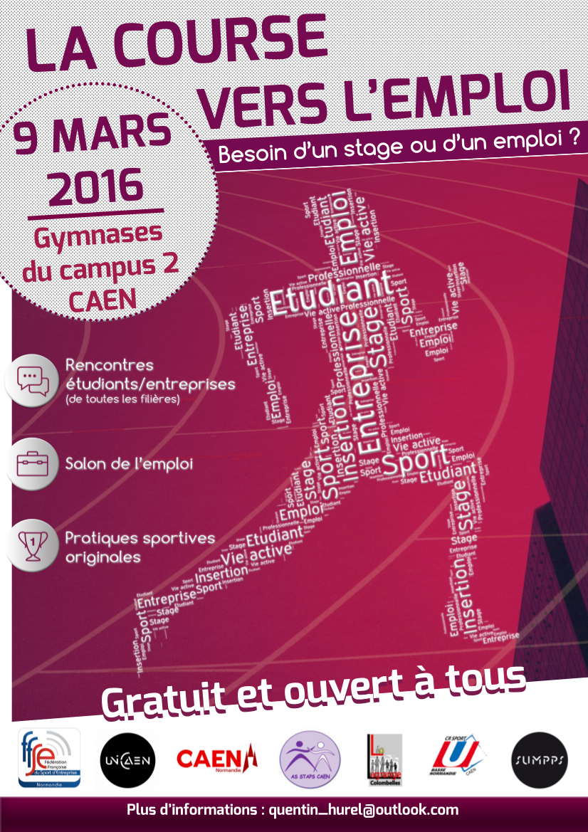Universite_Caen's tweet photo. 🏃🏁 9 mars • 10h-17h • campus 2 Prenez le départ de la course vers l'emploi ! https://t.co/VdgFFKR9Tf https://t.co/hFOQIxBj21
