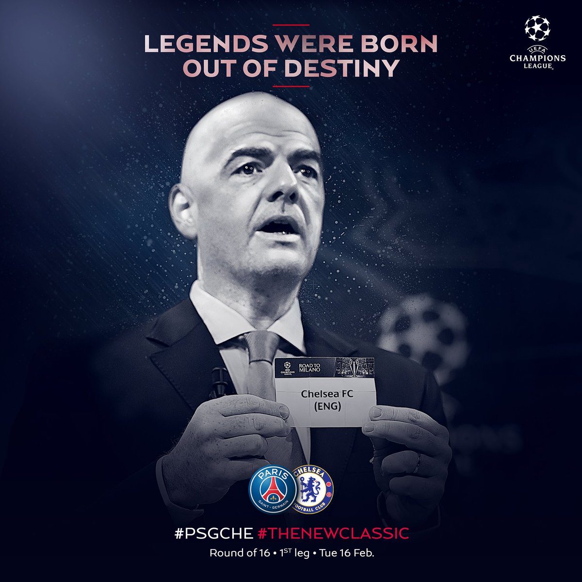 Legends were born out of destiny. #TheNewClassic #PSGCHE