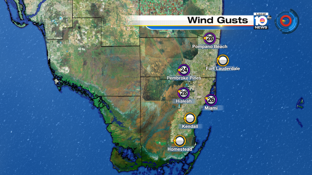 Windy day across South Florida. @TrentAricTV has your forecast at noon. https://t.co/Y5BFmLGZTT