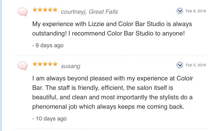 ColourBarStudio's tweet photo. We always appreciate your reviews! #Google #Yelp #Demandforce #Facebook #reviews https://t.co/fcSSvuDyYY