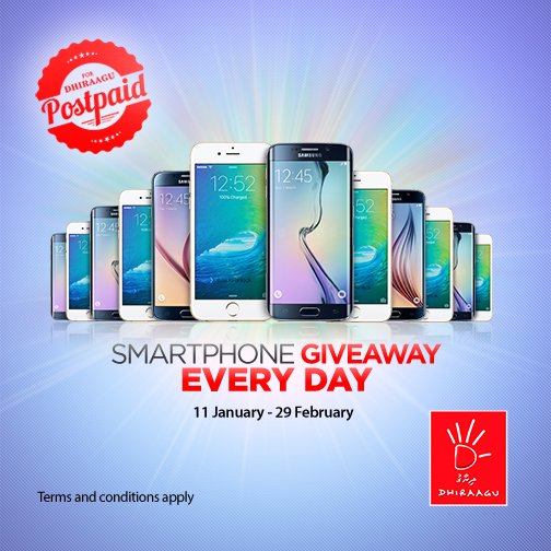 Dhiraagu's tweet photo. Congratulations Ahmed Dhinah, Aavaaz, Dhonfan, Baa Atoll #Winner36 of #Smartphone #GiveawayEveryday https://t.co/KDMy6Dp8bD