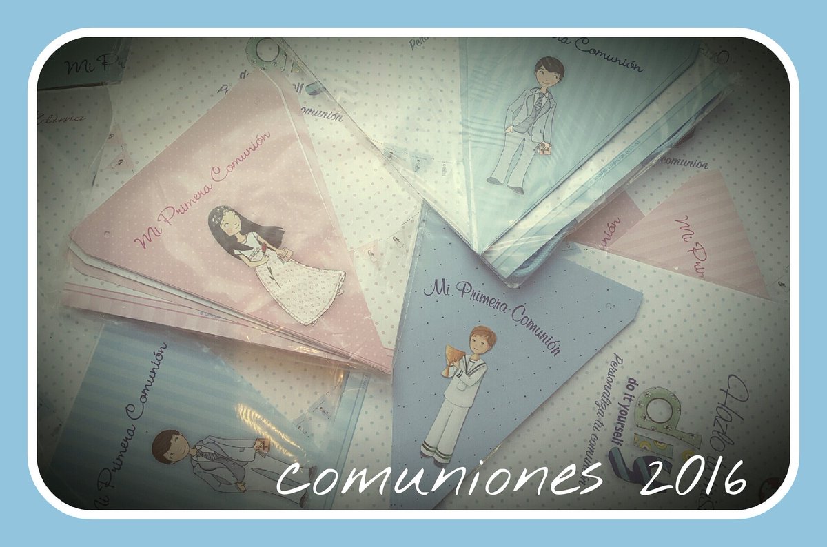 IMPRESIONESORDA's tweet photo. Guirnaldas y banderolas los complementos perfectos para las comuniones de vuestros niños #comuniones #comunion2016 https://t.co/PgHLZS89Z6
