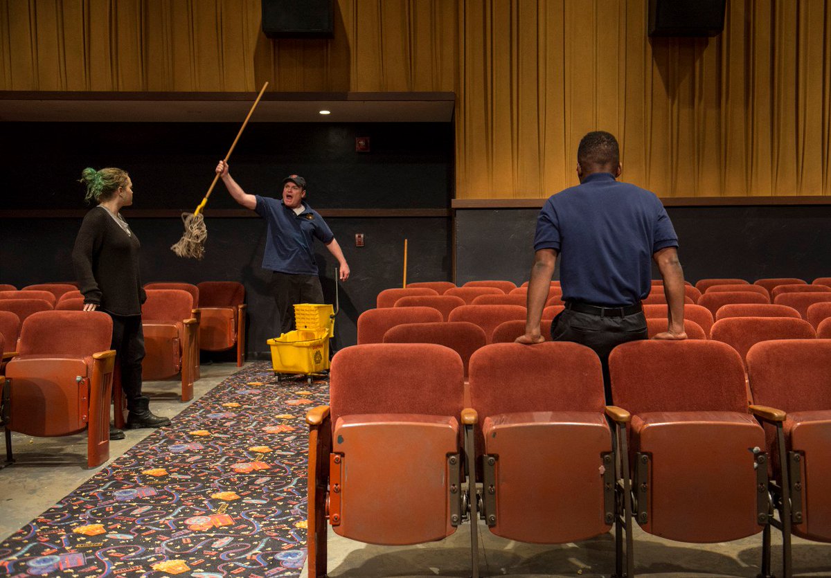 Killer review of THE FLICK. <a href="/ChrisJonesTrib/">Chris Jones</a> hears the music of playwright #AnnieBaker. trib.in/1LpMUBu