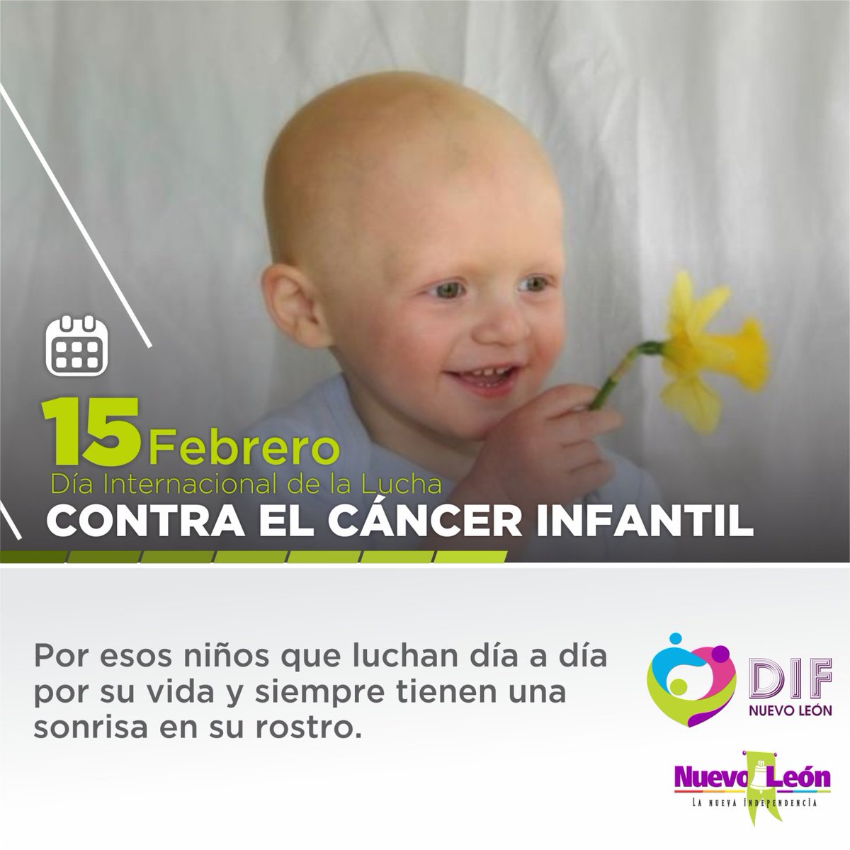 DIFNuevoLeon's tweet photo. Hagamos conciencia sobre esta enfermedad, únete a la lucha contra el cáncer infantil #luchacancerinfatil https://t.co/mhGSjZnurI