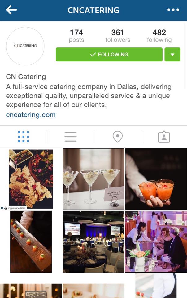 Follow us on Instagram - <a href="/cncatering/">CN Catering</a>. We’ll return the love! ow.ly/YlBtv