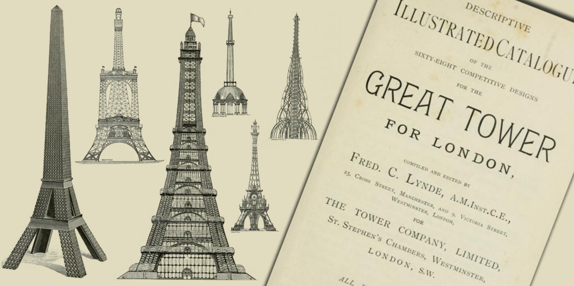 IStructE's tweet image. In 1890 #London were close to building their own Eiffel Tower, take a look at the designs ow.ly/Ylzkd