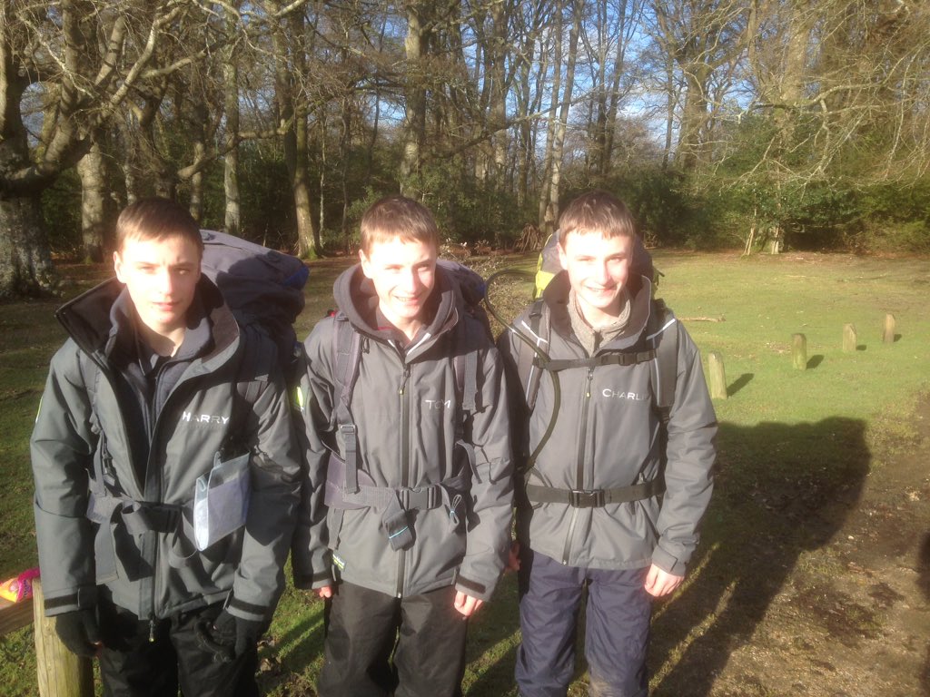 Congrats to the Whites completing their D of E Silver award in wet n cold conditions