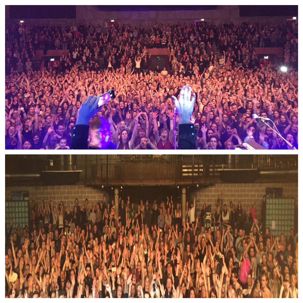 Kodaline's tweet photo. Well sorry it's late but here's @VinnyKodaline #crowdpics from Groningen and Copenhagen! Can you find yourself?! https://t.co/AGgA4ZFwO5
