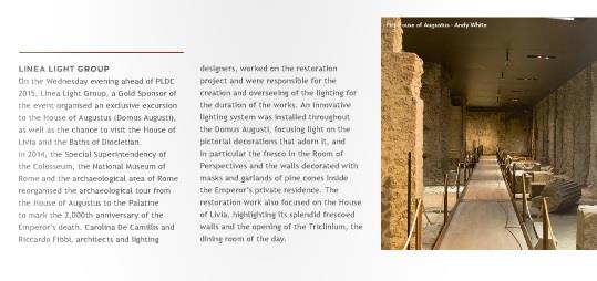 LineaLightGroup's tweet photo. Our excursions at Domus Augusti in #Rome for #pldc15 on @mondoarcmag https://t.co/8R3xnHsT8U #led #lighting https://t.co/YdDmIRWAAY