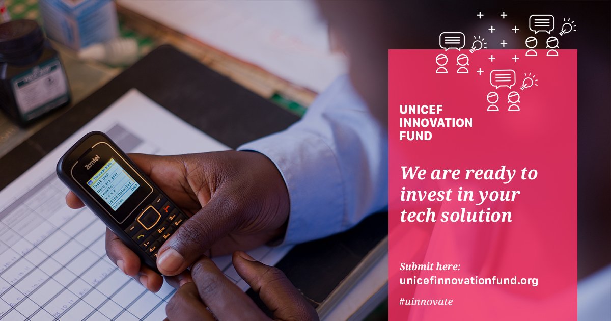 Are you a #tech startup in a developing country &amp; need funding? Talk to us: unicefinnovationfund.org #uinnovate