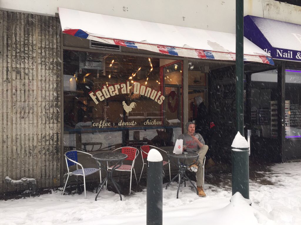 FederalDonuts's tweet photo. Federal Snownuts™  #OpeninPHL https://t.co/Ye2zVZ24fj